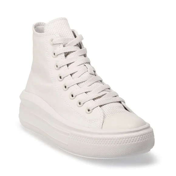 Converse Chuck Taylor All Star Move Edge Glow Platform Sneakers Pale Putty - Picture 3 of 12